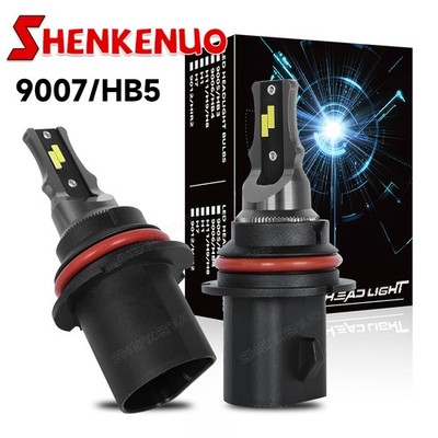 HB5 9007 6000K LED Headlight Bulbs Kit High Low Beam Light Super Bright White 2x