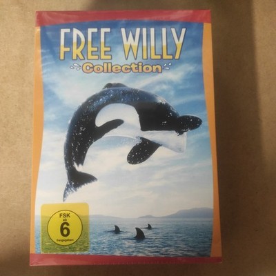 Free Willy 1+2+3+4 Collection # 4-DVD-BOX-NEU OVP
