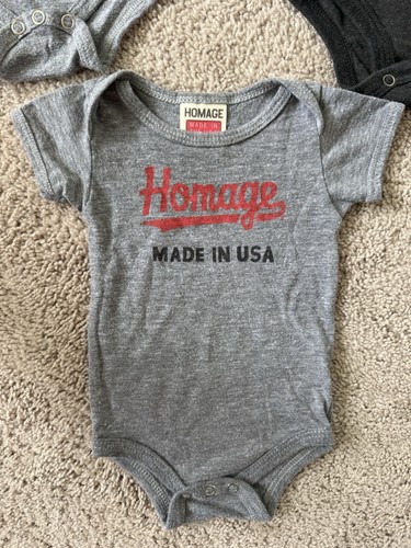 Paket 3 Hommage Ohio State Buckeyes grau Strampler Einteiler Größe 0-3/3-6 Monate - Bild 6 von 7
