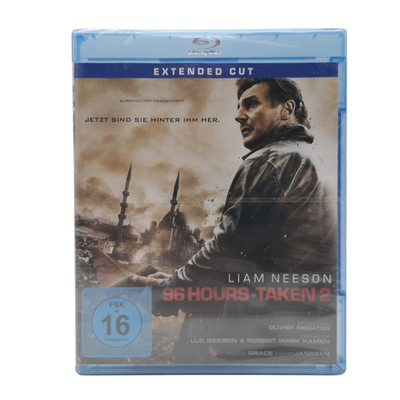96 HOURS - TAKEN 2 Extended Cut Liam Neeson Famke Janssen auf Blu-ray - NEU OVP