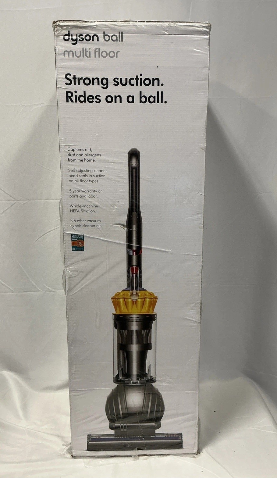 Dyson Ball MultiFloor Upright Vacuum - Iron/Yellow