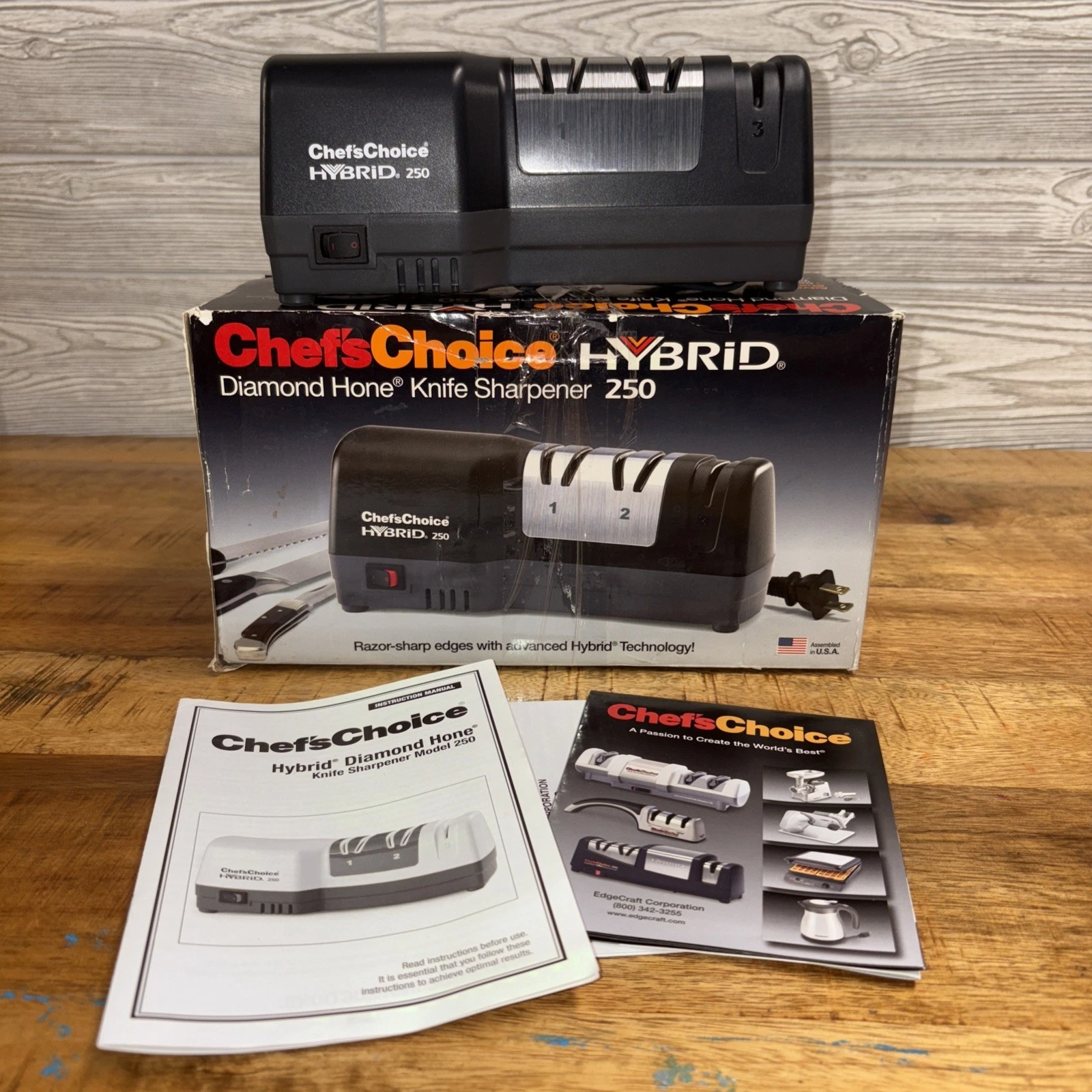 Chef's Choice Hybrid Diamond Hone Knife Sharpener 250