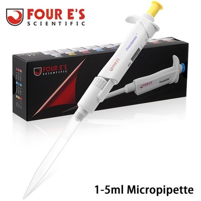 1-5ml Micropipette Adjustable Volume Lab Pipette Single Channel Pipettor New