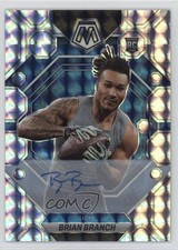 2023 Panini Mosaic Rookies Mosaic Prizm Auto Brian Branch #287 Auto 0o4t