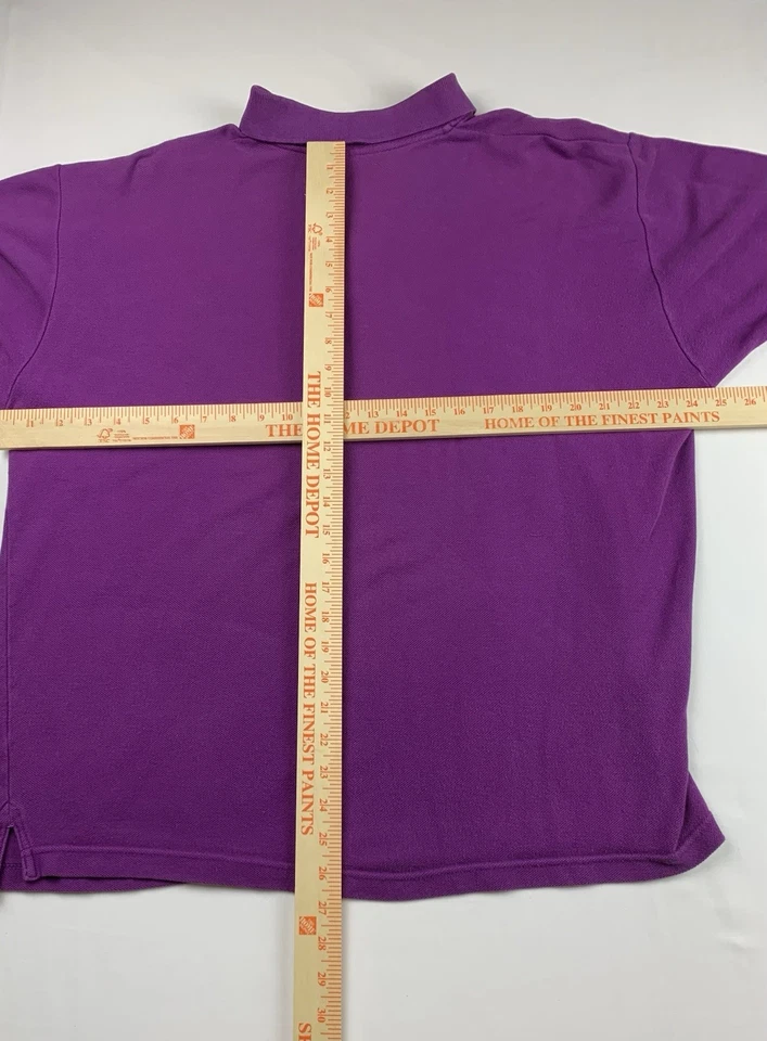 Polo vintage Y2K Christian-Dior grande con logotipo bordado púrpura Foto 4 de 4