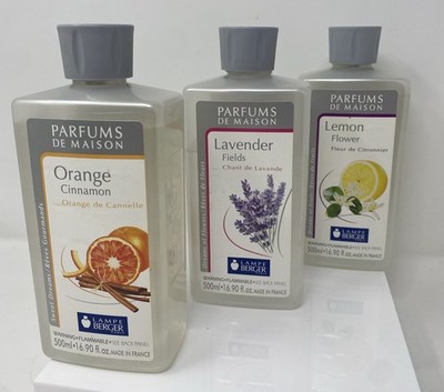 Lampe Berger Paris Parfums De Maison  Lampe Fuel  Set Of 3 Scents 16.90 fl oz