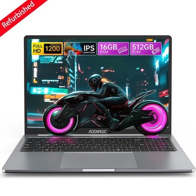 ACEMAGIC 16.1 Zoll Laptop Intel N97 16GB DDR4 512GB SSD Notebook Windows11 WIFI