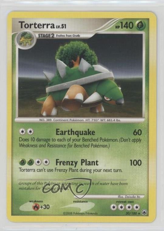 Torterra Pokémon Diamond & Pearl Majestic Dawn #30 2008