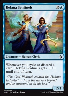 1x Hekma Sentinels - Foil MTG Amonkhet NM Magic Foil