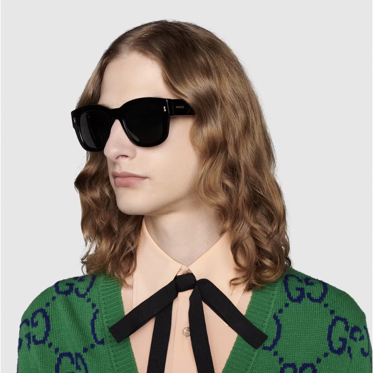 NEW Gucci Sunglasses GG1110S 001 Black Smoke Unisex  display picture 3