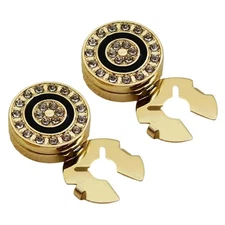 1 Pair Rhinestones Button Covers for Men Korean Styles Cufflinks Business Gift