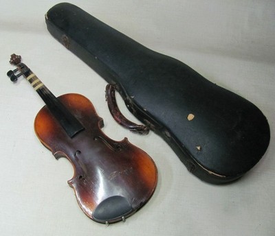 INCOGNITO ANTIQUE VIOLIN 7/8 PROJECT WITH CASE 22 ¼  LONG