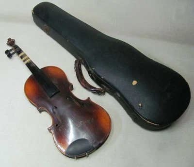 INCOGNITO ANTIQUE VIOLIN 7/8 PROJECT WITH CASE 22 ¼” LONG - image 1 of 4