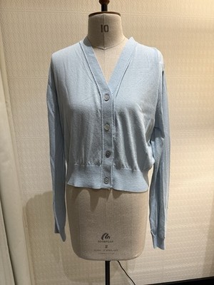 Matin Kim Strickjacke himmelblau Größe M koreanischer Designer