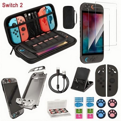 14-in-1 Zubehörset Kompatibel mit Nintendo Switch 2, Tasche Schutzh