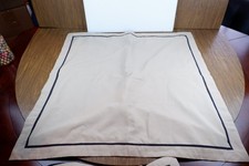 NAUTICA Home Euro Black Tan PILLOW SHAMS - 28" X 28" - Set of 2 - EUC