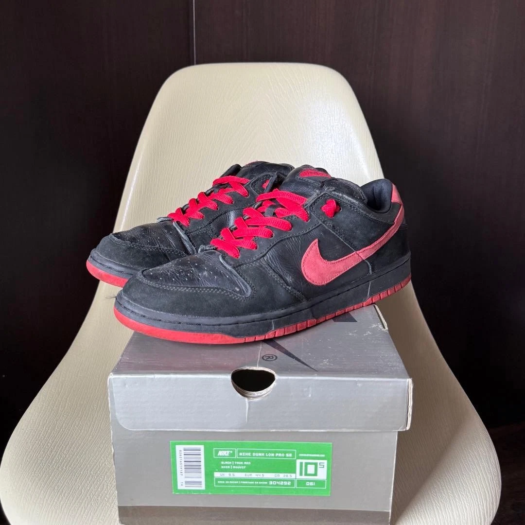 Used Nike Dunk SB Vamp True Red Black Sz 11 w/ Box Nike | Shoes | Used Nike Dunk Sb Vamp True Red Black Sz 1 W  main image 3