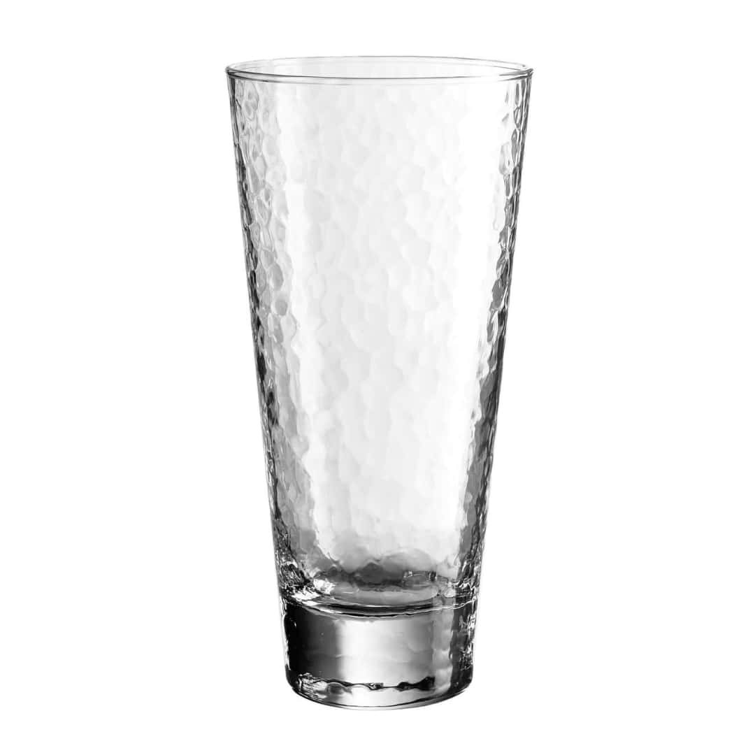 Set 6 Glasses Drink Cocktail Helsinki 46 cl Hammered Glass | Durobor | Bar