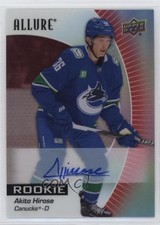 2023-24 Upper Deck Allure Rookies Red Rainbow Auto Akito Hirose #146 Auto 12g7