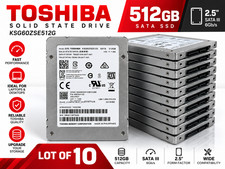 LOT OF 10 Toshiba KSG60ZSE512G 512GB 2.5" SATA Internal Solid State Drive SSD