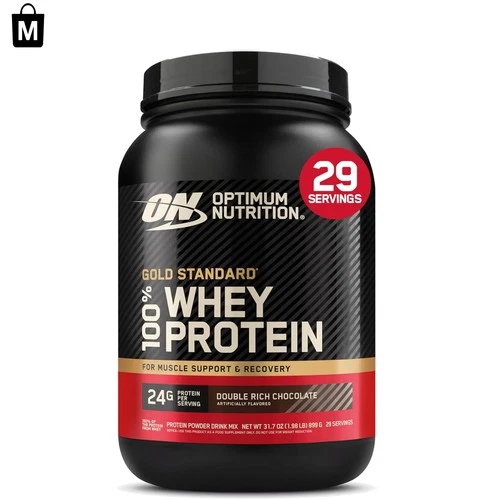Double Rich Chocolate Whey Protein Powder for Muscle Growth - 29 Servings, 2 lb