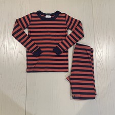 Hanna Andersson HannaJams Long John Pajama Set Stripes - Size 8 130