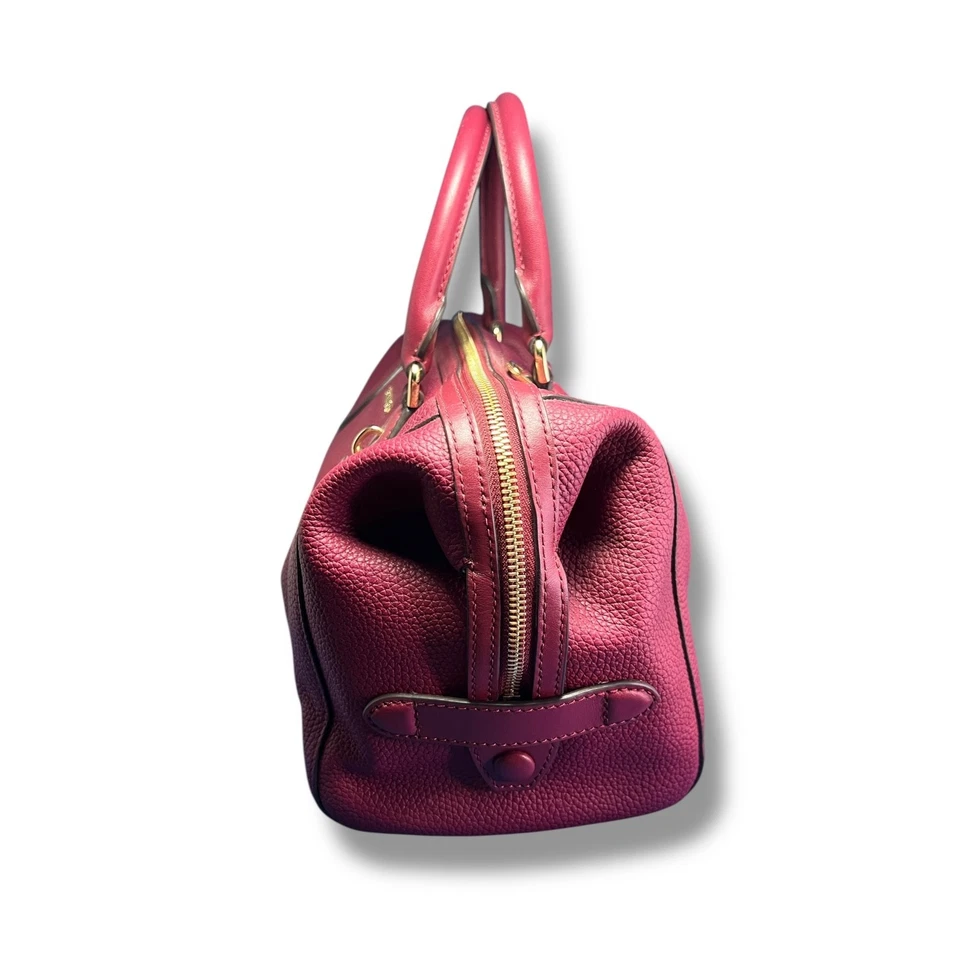 Bolso Michael Kors Grayson Bolso de Cuero Granulado Morera Herrajes Dorados $358 Foto 4 de 4