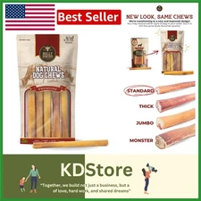 All-Natural 6" Odor-Free Beef Bully Sticks for Small Dogs