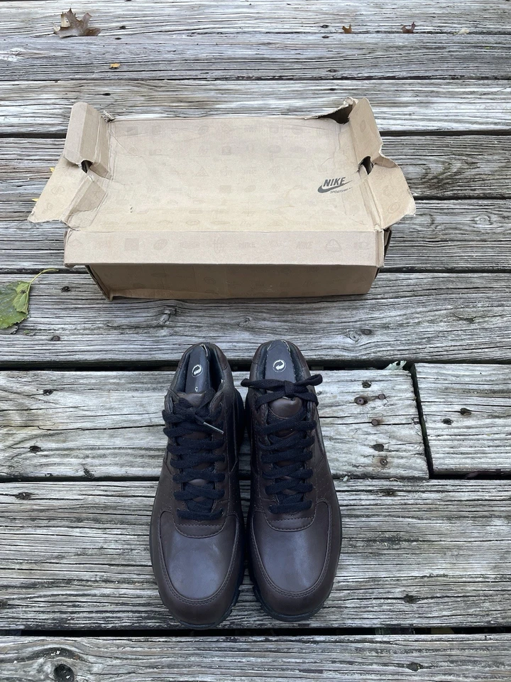 Nike Air Max Goadome ACG 311567-224 Botas Cuero Marrón Oscuro Talla 5Y Nuevas Foto 3 de 4