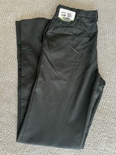 Size 12-Flat Front Women  s uniform Pants Edwards Navy Blue J-114