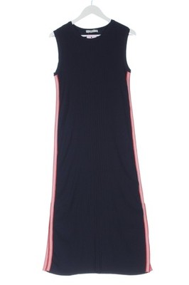 ZARA KNIT Strickkleid Damen Kleid Gr. DE 36 dunkelblau-weiß-rot Casual-Look