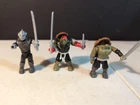Mega Construx Bloks TMNT Shredder Michelangelo Weapons Lot 3 Figures As Is Look