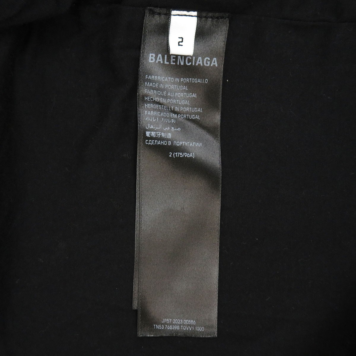 BALENCIAGA Campaign logo fleece jacket unisex black 【A】 thumbnail 9