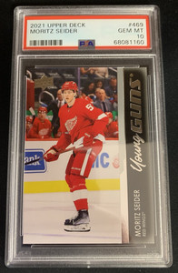 2021-22 UPPER DECK SERIES 2 YOUNG GUNS MORITZ SEIDER #469 PSA 10