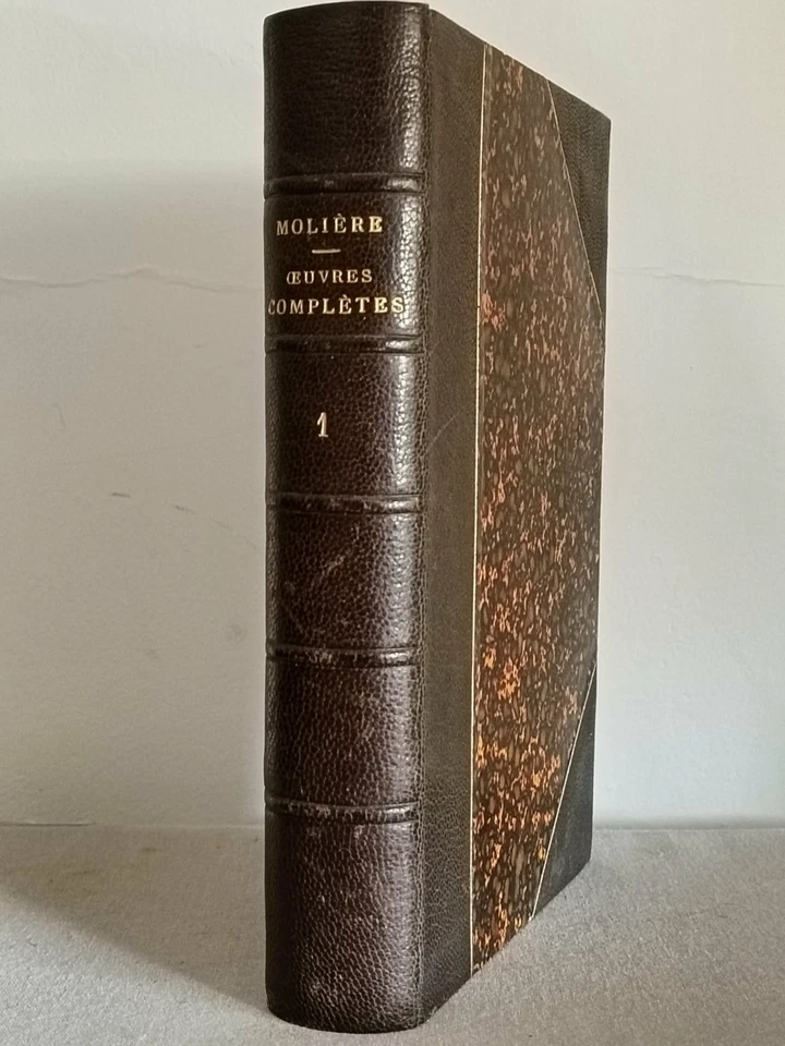 Ancienne édition Molière Œuvres complètes Garnier Frères XIXe reliés - Photo 2/4