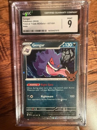 Pokémon Gengar Trick Or Trade BOOster 057/091 - Holo CGC 9