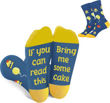 Funny Socks for Women Men - Birthday Gifts Sock for Her,Him,Best Friend, Wife, M