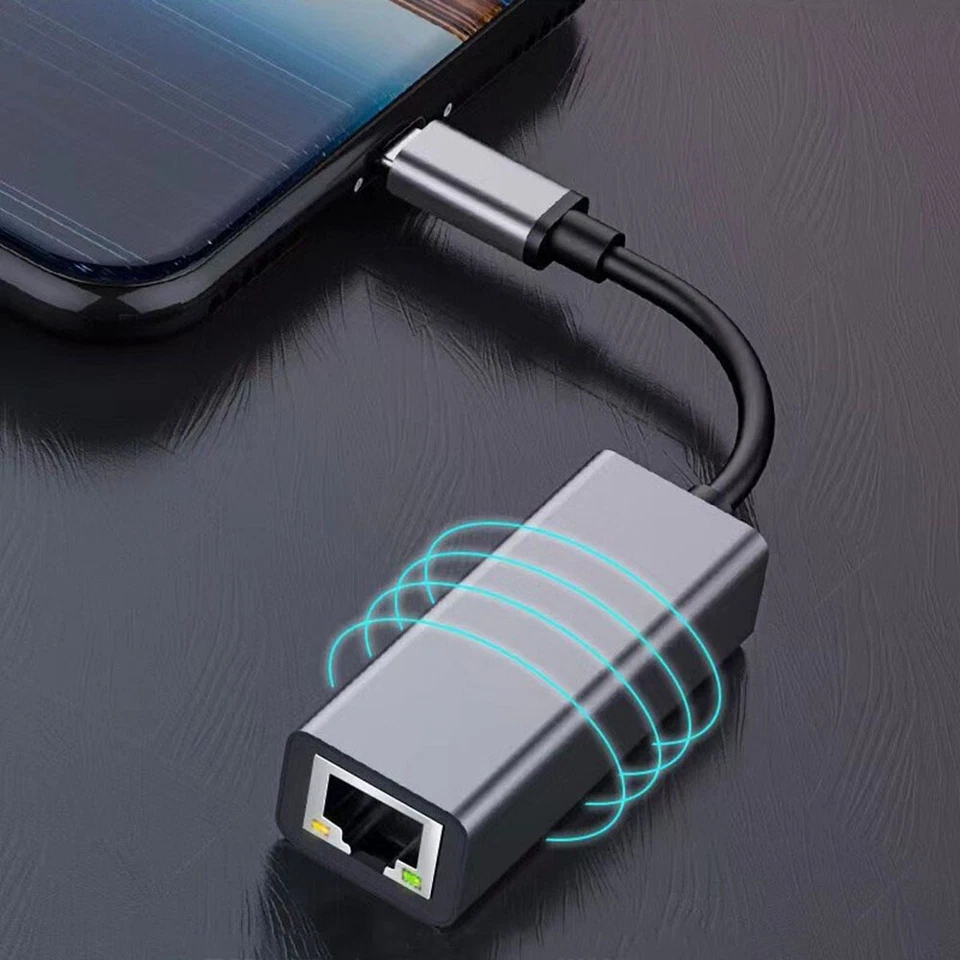 USB-3.0 to Ethernet RJ45 LAN Network Cable Adapter PC MAC10/100/1000 Gigabit Hub - Image 4 of 4