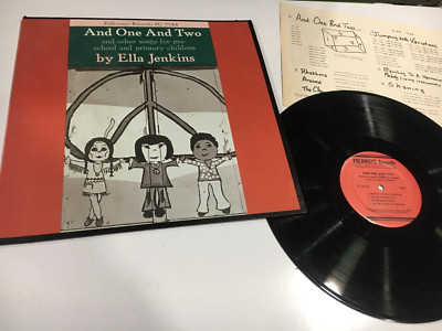 ''And One and Two'' (childrens songs) by Ella Jenkins '71 Folkways FC7544 w/insert