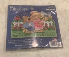 NEW/SEALED COUNTED CROSS-STITCH KIT-DIMENSIONS-OUR FRIENDSHIP IS A BLESSING