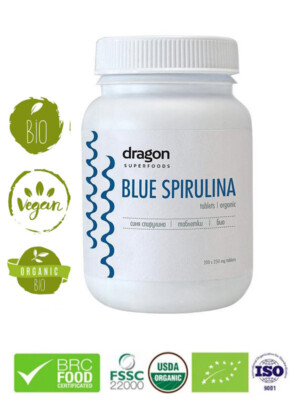 Bio Bio Blue Spirulina Tabletten 50g, 200 Tabletten, 250 mg Superfood, Energieschub