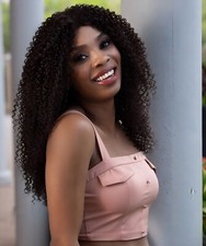 LUXLUXE Serenity Curly Ringlet 22 in Long Lace Front Wig,Heat Resistant