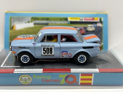 BAUER HO RACING HEROES NSU TT CUP GULF LIVERY HO SLOT CAR NEW 2024 UL CHASSIS