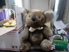 Vintage Dakin stuffed plush brown koala bear toy -13" tall
