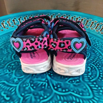 skechers sandals light up