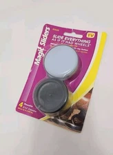 Magic Slides Concave Disc, 4600 4 Pack 2 3/8"  On Wood, Vinyl, Tiles And Carpet 