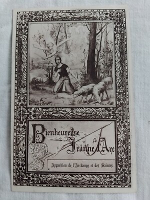 SELIGE JEANNE D'ARC ERSCHEINUNG ERZENGEL HEILIGE CPA R4351
