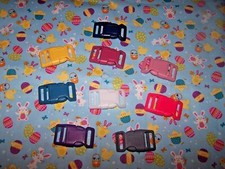 Wet Nose Designs Hippity Hoppity Dog Collar Bunny Chick Eggs Easter COLOR Buckle