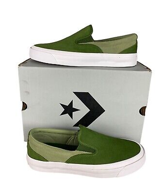 NEW Converse One Star CC Slip On Suede Shoes Sneakers Green NEW Converse One Star CC Slip On Suede Shoes Sneakers Green
