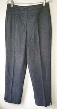 VINTAGE Y2K HARVE BENARD Size 8/10 Women's Charcoal Gray WOOL Dress Pants